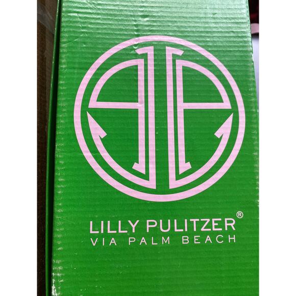 Lilly Pulitzer Women's Size 10M Bright Navy Blue Roped in Ballet Flats With Box - Picture 8 of 8